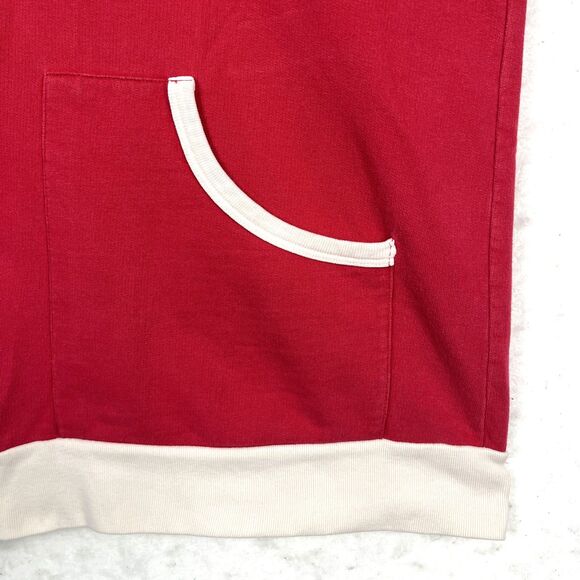 VTG Delta Burke Bodywear Hoodie Vest Womens SZ 1X Red Zip 90s Retro Activewear - Picture 7 of 9